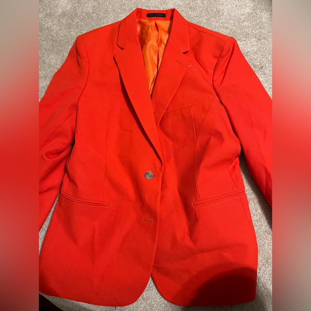 Orange blazer, never worn!
